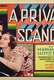 A Private Scandal, Marian Nixon, Lloyd Hughes, Theodore von Eltz