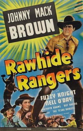 Rawhide Rangers, Johnny Mack Brown, Fuzzy Knight, Kathryn Adams