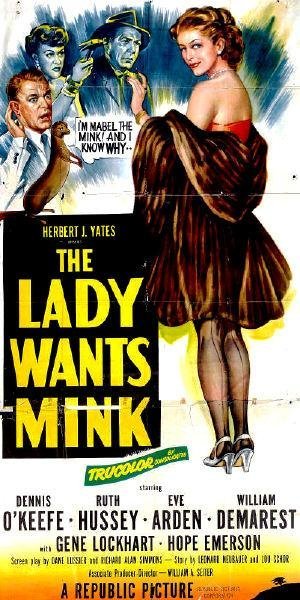 La signora vuole il visone, Dennis O'Keefe, Ruth Hussey, Eve Arden